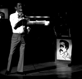 Sammy Davis jnr performing at the Opera House in 1977.