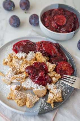 The "schmarrn" in kaiserschmarrn means roughly "mess" or "shredded". 