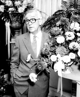 The Wentworth Hotel florist, Mr George Hurst, pictured in his shop on 13 February 1985.