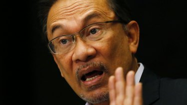 Malaysia's opposition leader Anwar Ibrahim.