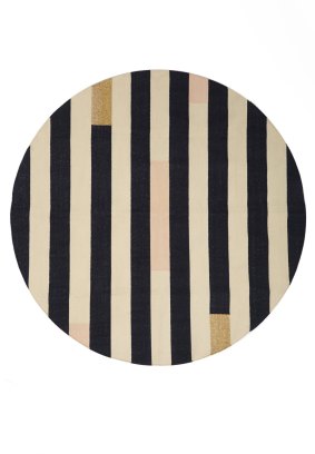 Langdon Ltd stripe round rug.