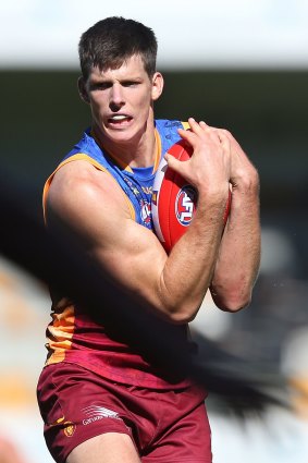 Career over?: Concussion looks set to end Justin Clarke's playing days at the Brisbane Lions.