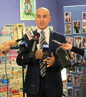 NSW Education Minister Adrian Piccoli at Brookvale Public School