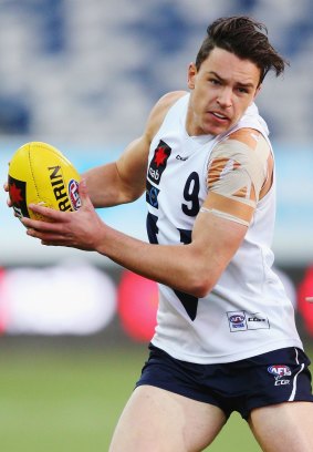 Luke Davies-Uniacke of Vic Country missed out on All-Australian selection but remains a high draft hopeful. 