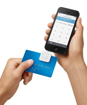 The Square card reader used by US retailers including part-owner Starbucks.