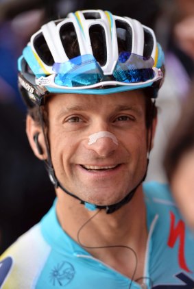 Italy's Michele Scarponi photographed in 2014.