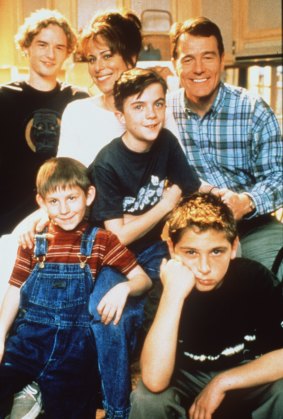 Cranston with his <i>Malcolm in the Middle</i> cast mates.