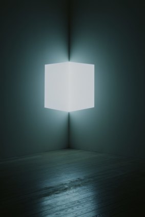 One of the artworks at the James Turrell exhibition. 