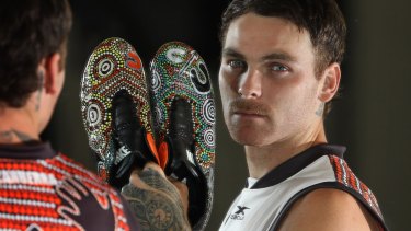 GWS Giants player Nathan Wilson ahead of the AFL Indigenous round.