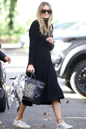 Elle Macpherson shopping in Sydney's Double Bay last week.