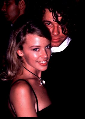 Kylie Minogue and Michael Hutchence when they were dating.