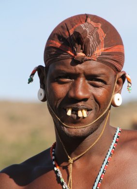 The local Samburu people are cousins of the better-known Maasai.