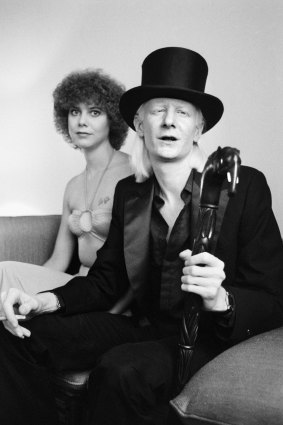 Rocking the blues: Johnny Winter and his girlfriend Christine, in 1970.