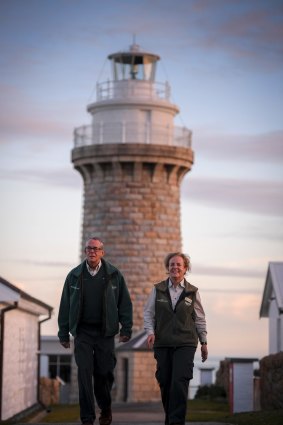 Colin and Renata Musson say working at the lighthouse is an "absolute privilege". 