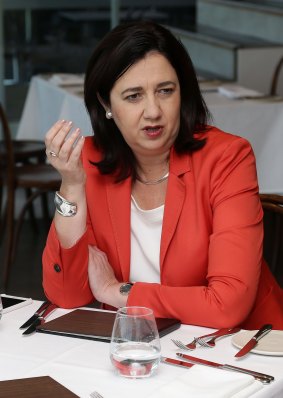 Queensland Premier Annastacia Palaszczuk: "You can't just sit behind the desk in George Street."