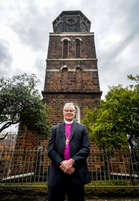 Archbishop Philip Freier at St James Church in West Melbourne.