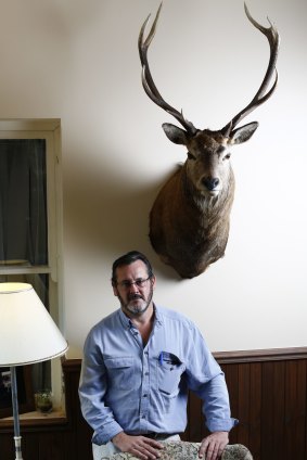 Australian Deer Association president Col Brumley and one that didn't get away.