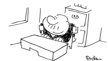 Frank Dickens creator of comic strip Bristow