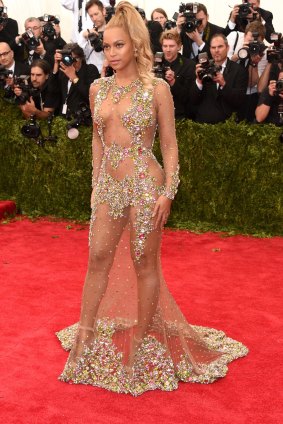 Beyonce set tongues wagging with her dress at the 2015 Met Gala.