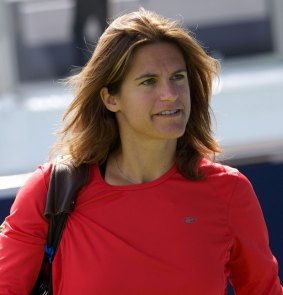 Murray's coach Amelie Mauresmo.