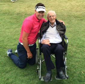 Robert Allenby with Tony Rafty in 2014.