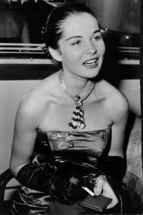 Phoebe Macarthur-Onslow at the Peter Pan Ball in April, 1956.