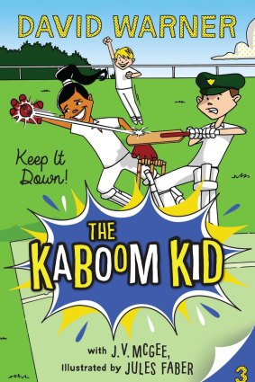 David Warner's latest book in a children's book series touted as having an anti-sledging and anti-bullying message.