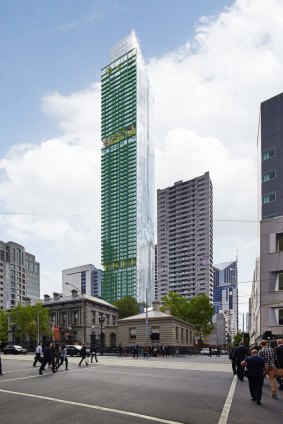 'Right product': An artist's impression of Sterling Global's soaring 70-storey La Trobe Street tower. 
