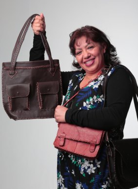 Have skills, will travel: Leather worker Sima Mahboobifard was not allowed to start a business in her native land.