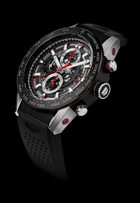 Tag's 2015 Carrera Heuer-01 watch. 