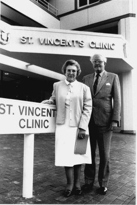 Doctors Representive sister Bernice and Dr John Roarty, 1990.