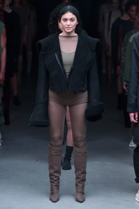 Before the success of Yeezy (pictured on Kylie Jenner), West had a number of failed fashion lines, which might reveal what he meant by his debt.
