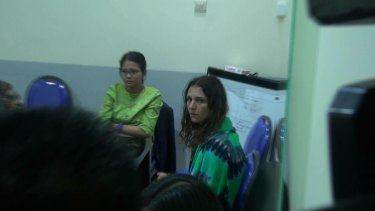 Sara Connor at Denpasar Police Station.