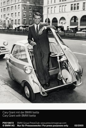 It seems unlikely that Cary Grant ever owned an Isetta.