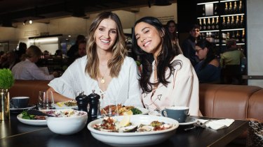 Kate Waterhouse and Jessica Gomes at The Restaurant at the David Jones Food Hall, Bondi Junction.