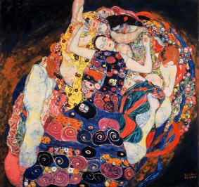 The Maiden, 1913 (oil on canvas) by Klimt, Gustav (1862-1918); 190x200 cm; Narodni Galerie, Prague, Czech Republic. Print available from Thestore.com.au/klimt