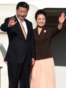 China's President Xi Jinping and his wife Peng Liyuan prepare to depart Sydney this week.