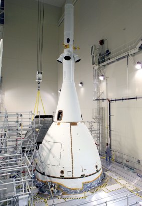 Space traveller: The Orion multi-purpose crew vehicle, which could carry humans to Mars, is scheduled to launch atop a rocket.