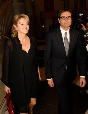 Melissa Parke with Greg Combet at the Parliamentary Midwinter Ball in 2011. 
