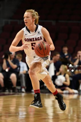 Making it count: Gonzaga's Australian point guard Georgia Stirton has thrived at the college.