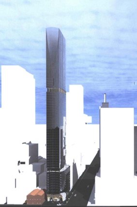 An artist's impression of the proposed tower.