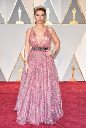 Scarlett Johansson at the Oscars in Hollywood on February 26, 2017.