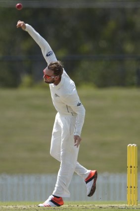 Mark Craig in action against the Cricket Australia XI.