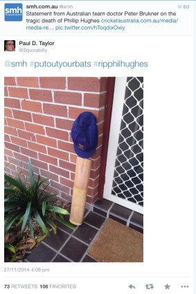 The first tweet for #putoutyourbats by Paul Taylor @squizabilly