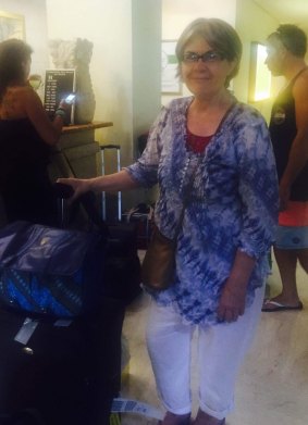 Yepoon's Gaye O'Brien has had four flights from Bali cancelled since Tuesday.
