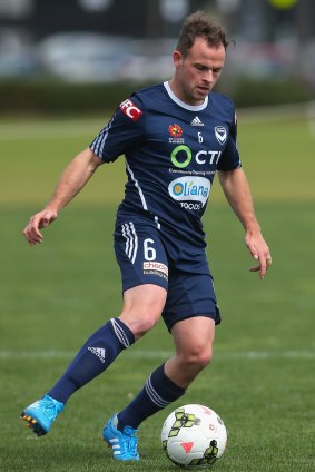 Hitting his stride: Victory's Leigh Broxham.