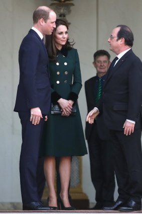 The Duchess also wore a fetching green coat on St Patrick's Day. 
