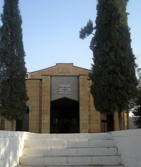 The Suleyman Shah tomb near the northern Syrian city of Aleppo, from which the remains were removed by the Turkish military.