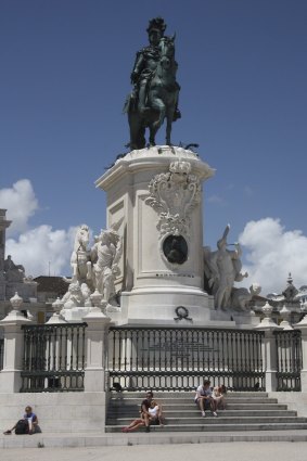 Statue of King Jose I in Praca do Comercio (Commerce Square), a short walk from Lisbon Lounge