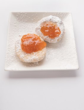 Go-to dish: Hot doughnuts with apricot jam.